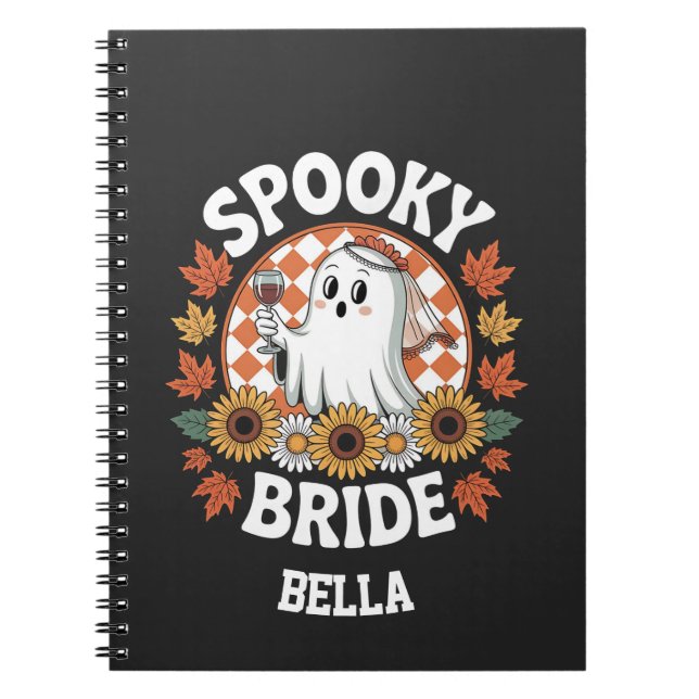 Spooky Bride Ghost Halloween Personalisiert Notizblock (Vorderseite)