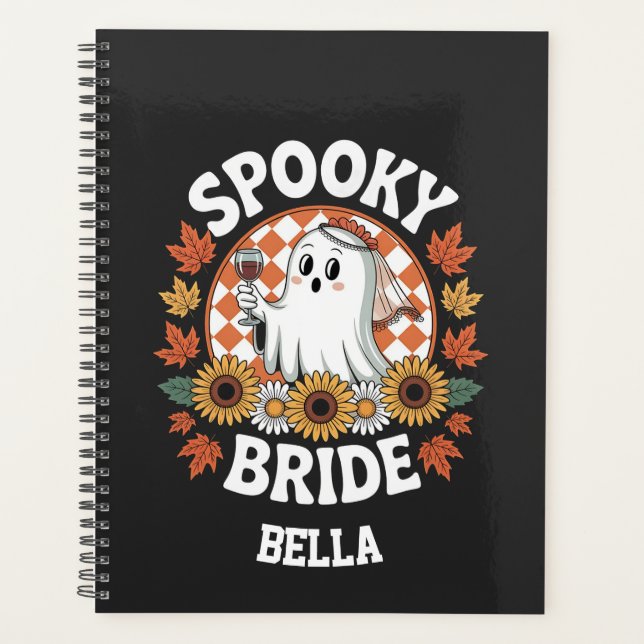 Spooky Bride Ghost Halloween Personalisiert Planer (Vorderseite)