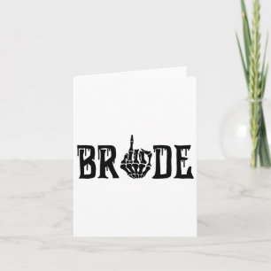 Spooky Bride Groom Gothic Halloween Wedding Matchi Karte
