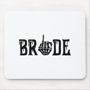 Spooky Bride Groom Gothic Halloween Wedding Matchi Mousepad