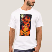 Spooky Bright Stacks Jack-O-Lantern T - Shirt