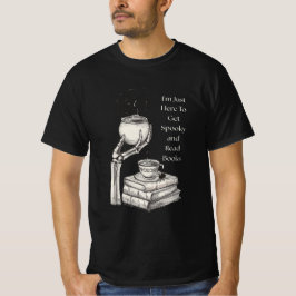 Spooky & Bücher: Hexenhafte Skeletthand Kessel T-Shirt