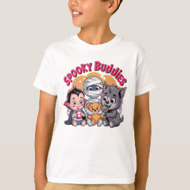 Spooky Buddies Halloween Kids Tee" T-Shirt