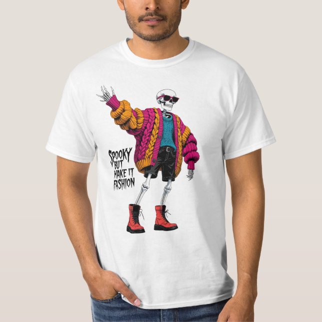 Spooky But Make It Fashion Funny Halloween T-Shirt (Vorderseite)