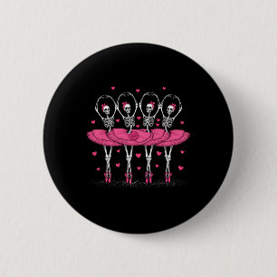 Spooky Byllerina Skeleton Dance Funny Halloween By Button