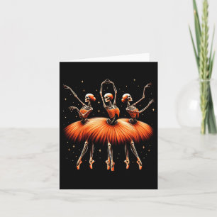 Spooky Byllerina Skeleton Dance Funny Halloween By Karte
