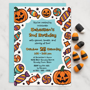Spooky Candy Jack-o''Lantern Halloween Einladung
