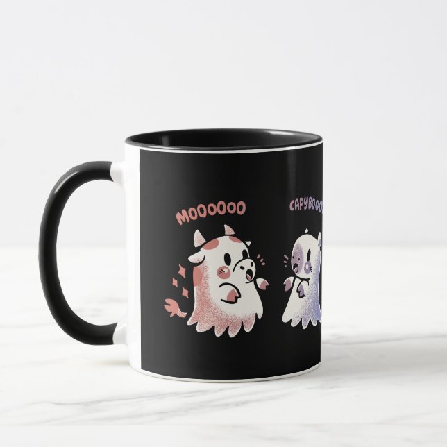 Spooky Capy and Cow  Tasse (Links)