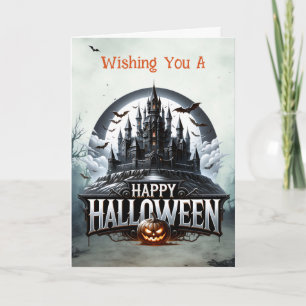 Spooky Castle Halloween Feiertagskarte