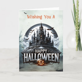 Spooky Castle Halloween Feiertagskarte
