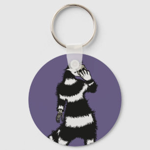 Spooky Cat Creature Skelett Handschädel Maske Schlüsselanhänger