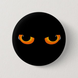 Spooky Cat Eyes Button