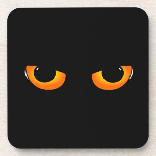 Spooky Cat Eyes Getränkeuntersetzer