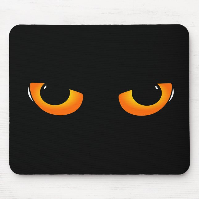 Spooky Cat Eyes Mousepad (Vorne)