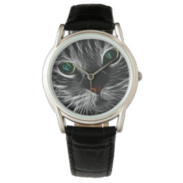 Spooky Cat Feline Soul Spirit Animal Armbanduhr
