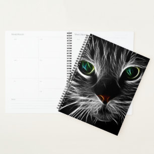 Spooky Cat Feline Soul Spirit Animal Planer