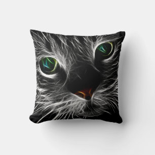 Spooky Cat Feline Soul Spirit Animal Throw Kissen