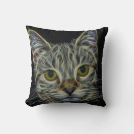 Spooky Cat Feline Soul Spirit Animal Throw Kissen