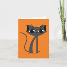Spooky Cat - Grußkarte