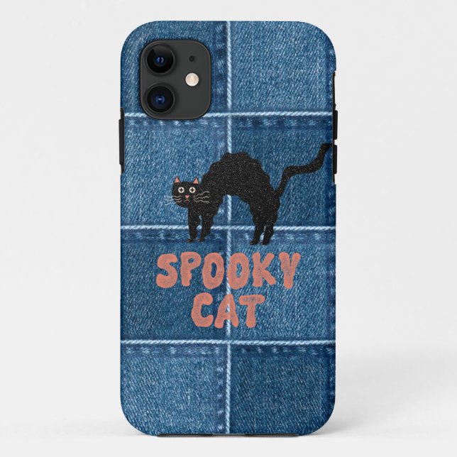 Spooky Cat iPhone Case (Rückseite)