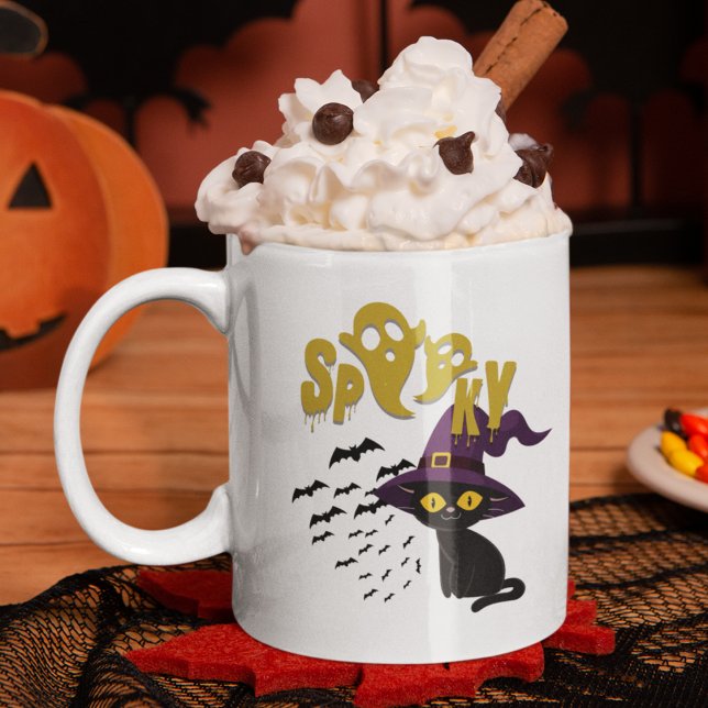 Spooky Cat Kaffeetasse (Von Creator hochgeladen)
