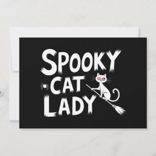 Spooky Cat Mama Spooky Cat Lady Halloween Cat Mama Einladung