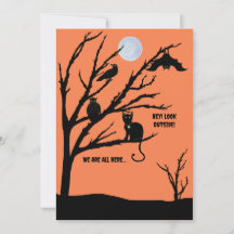 Spooky Cat-raven-owl-bat-night-moon Halloween-Kart