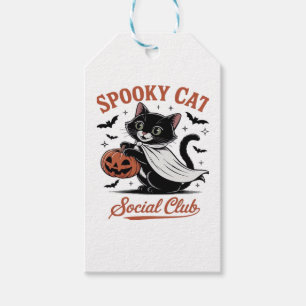Spooky Cat Social Club PNG - Niedlich Kitten Class Geschenkanhänger
