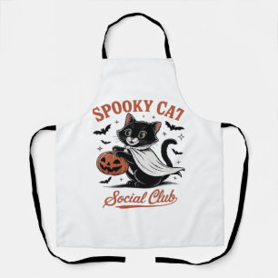 Spooky Cat Social Club PNG - Niedlich Kitten Class Schürze