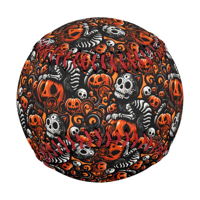 Spooky Cat und Pumpkins Baseball (Vorderseite)