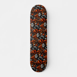 Spooky Cat und Pumpkins Skateboard