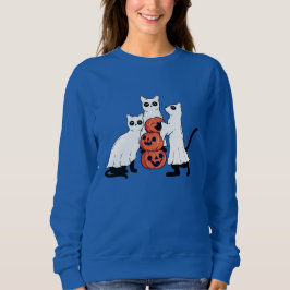 Spooky Cats Halloween Women's Sweatshirt