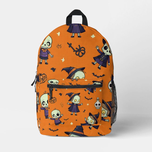 Spooky Chic Halloween Kissen - beängstigend festli Bedruckter Rucksack (Vorderseite)
