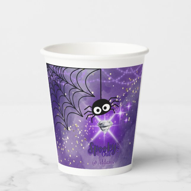 Spooky Chic Halloween-Party Paper Cup Pappbecher (Vorderseite)