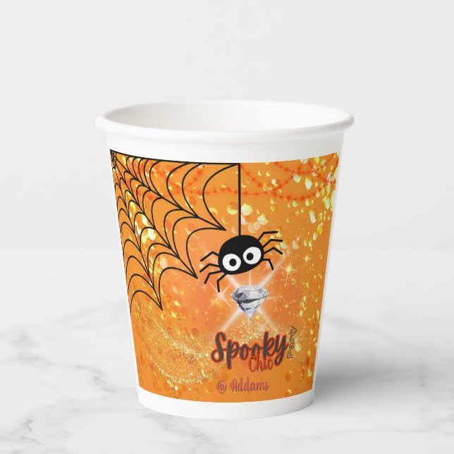 Spooky Chic Halloween-Party Paper Cup Pappbecher (Vorderseite)