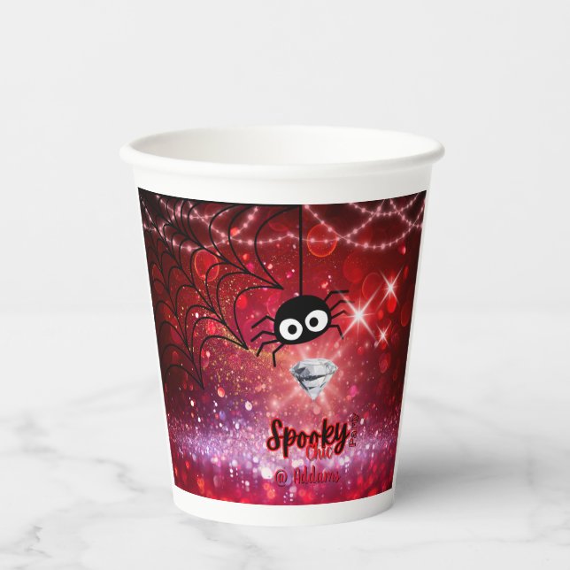 Spooky Chic Halloween-Party Paper Cup Pappbecher (Vorderseite)