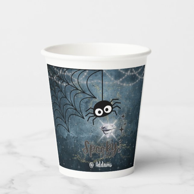 Spooky Chic Halloween-Party Paper Cup Pappbecher (Vorderseite)