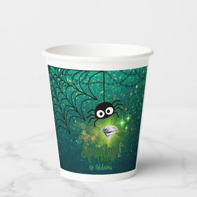 Spooky Chic Halloween-Party Paper Cup Pappbecher (Vorderseite)