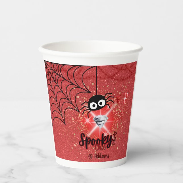Spooky Chic Halloween-Party Paper Cup Pappbecher (Vorderseite)