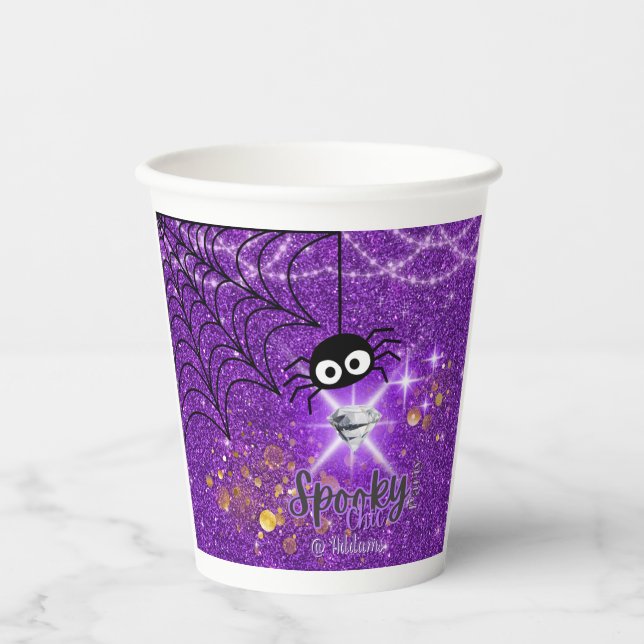 Spooky Chic Halloween-Party Paper Cup Pappbecher (Vorderseite)