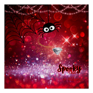 Spooky Chic Halloween-Party Poster