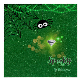 Spooky Chic Halloween-Party Poster