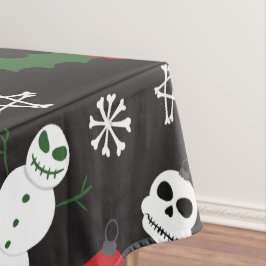Spooky Christmas Creepy Goth Themed Holiday Tischdecke