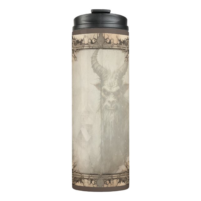 Spooky Christmas Krampus Thermosbecher (Vorderseite)