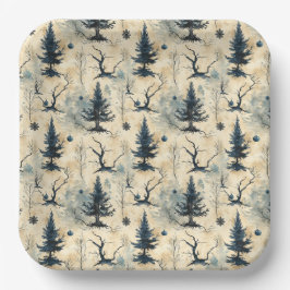 Spooky Christmas Tree Pappteller