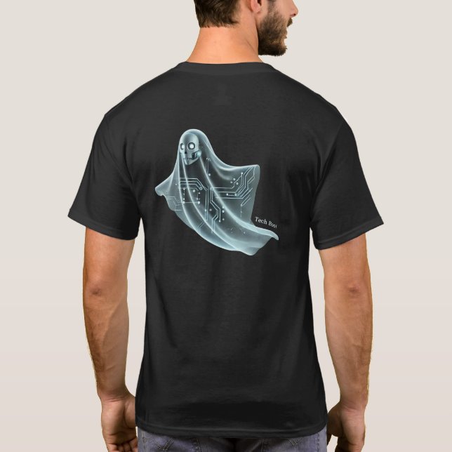 Spooky Circuit: Geister in der Maschine T-Shirt (Rückseite)