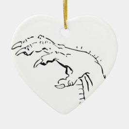 Spooky Claw Hand Eerie Keramik Ornament