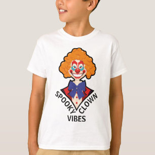 Spooky Clown Vibes Beängstigend Retro Circus Hallo T-Shirt