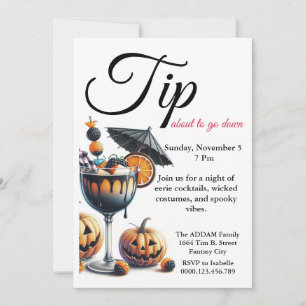 Spooky Cocktails & Kostüme Bash Einladung
