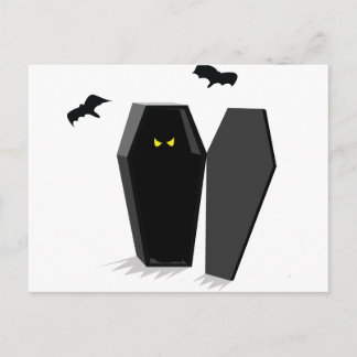 Spooky Coffin Postkarte